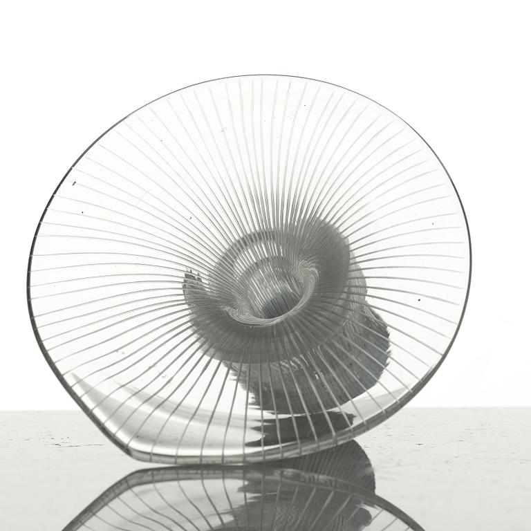 Tapio Wirkkala, TAPIO WIRKKALA, a set of three pieces of art glass, Iittala, Finland 1950's.
