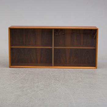 A 1960s walnut veneer wall cabinet.