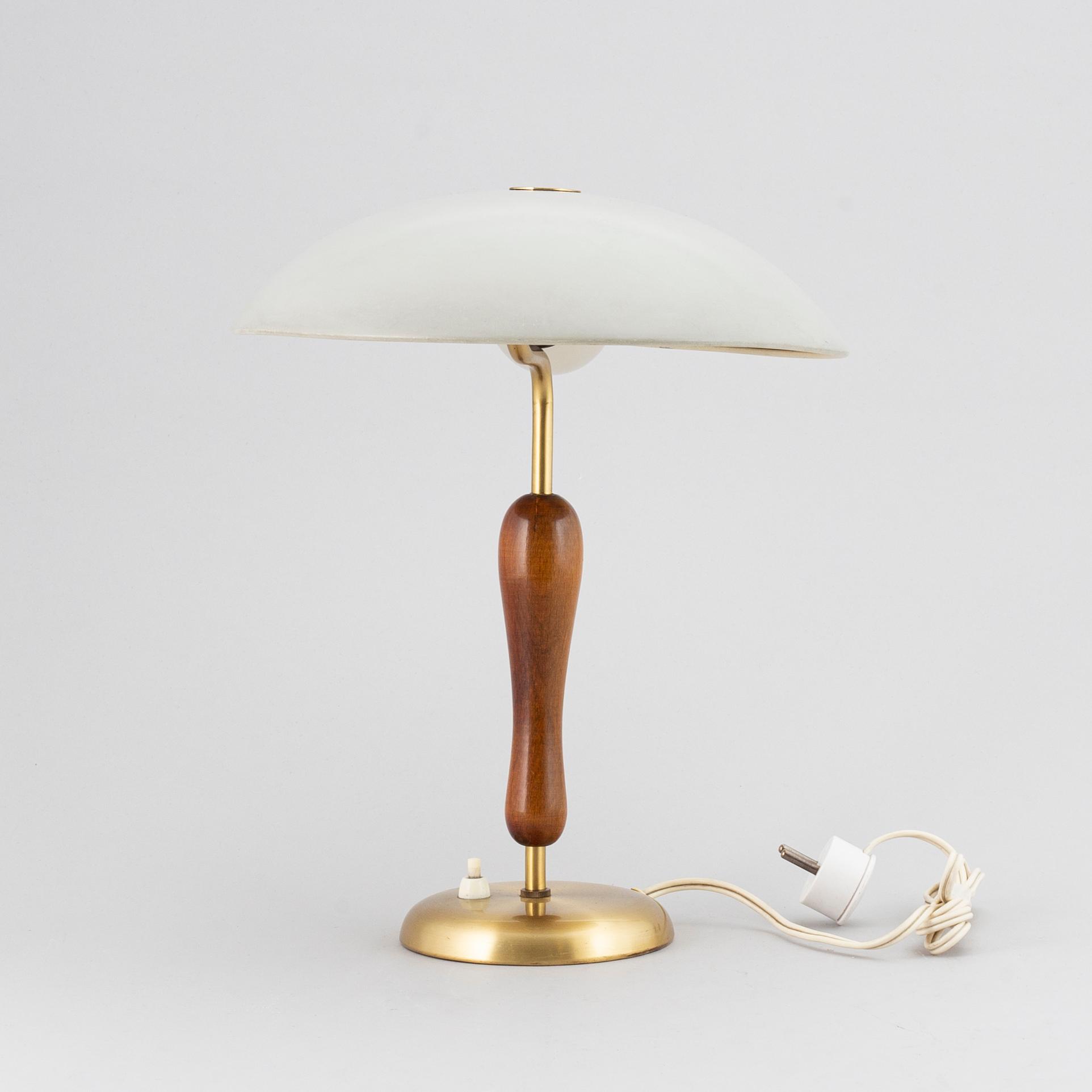 A brass table light, Boréns, Borås, mid 20th Century.
