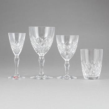 GLASSERVIS, 48 delar, "Karolin", Gunnar Cyrén, Orrefors.