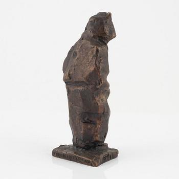 Bror Marklund, sculpture, signed, bronze, height 20.5 cm.