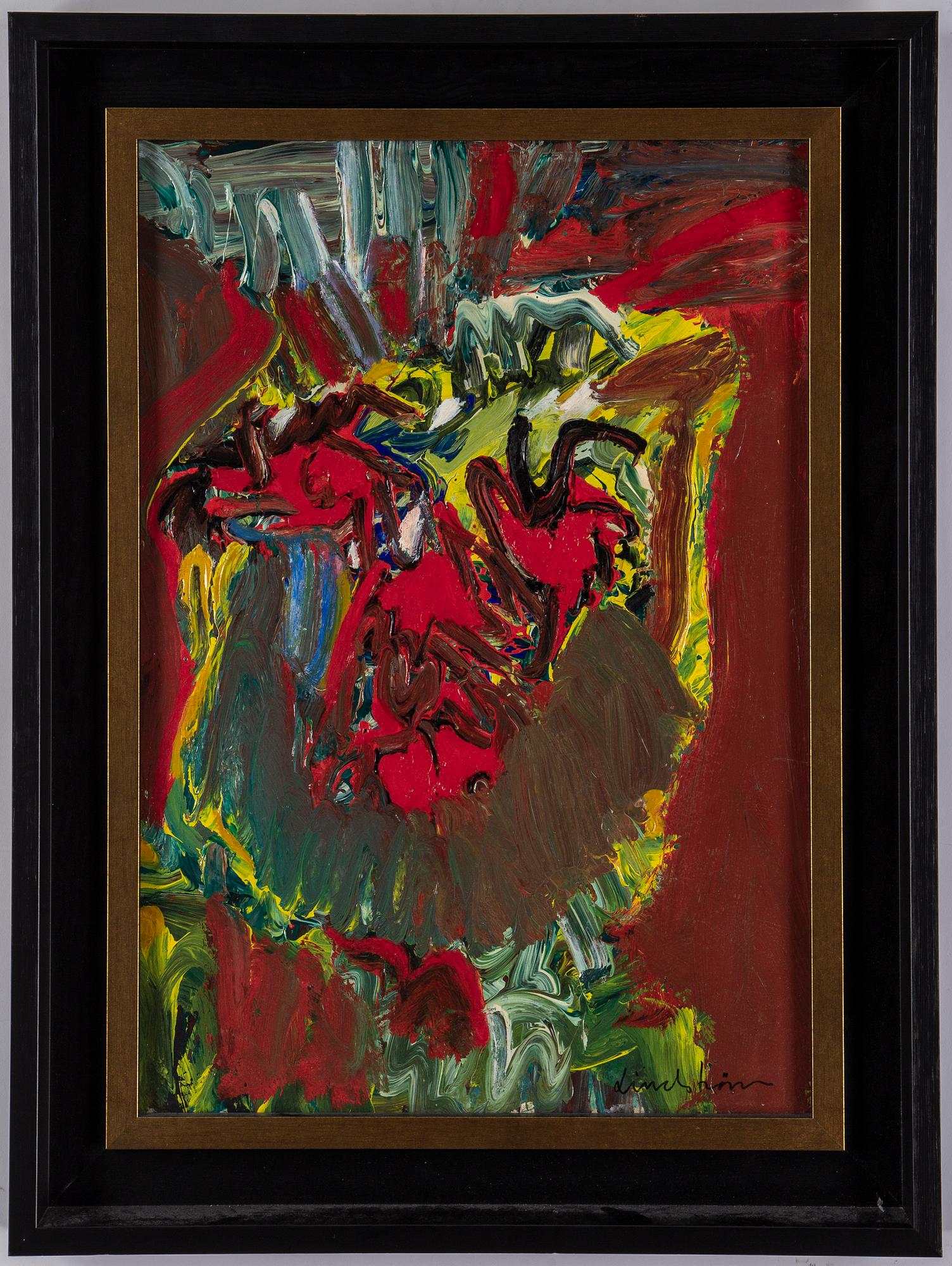 Bengt Lindström, acrylic on panel, signed.
