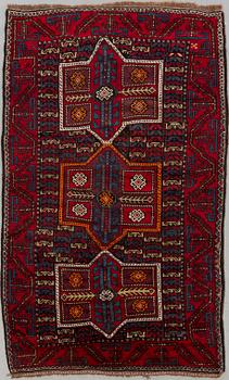 A Beluch carpet, old, 253x152 cm,
