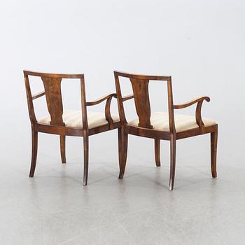 A PAIR OF ARMCHAIRS, 1930-/40's.