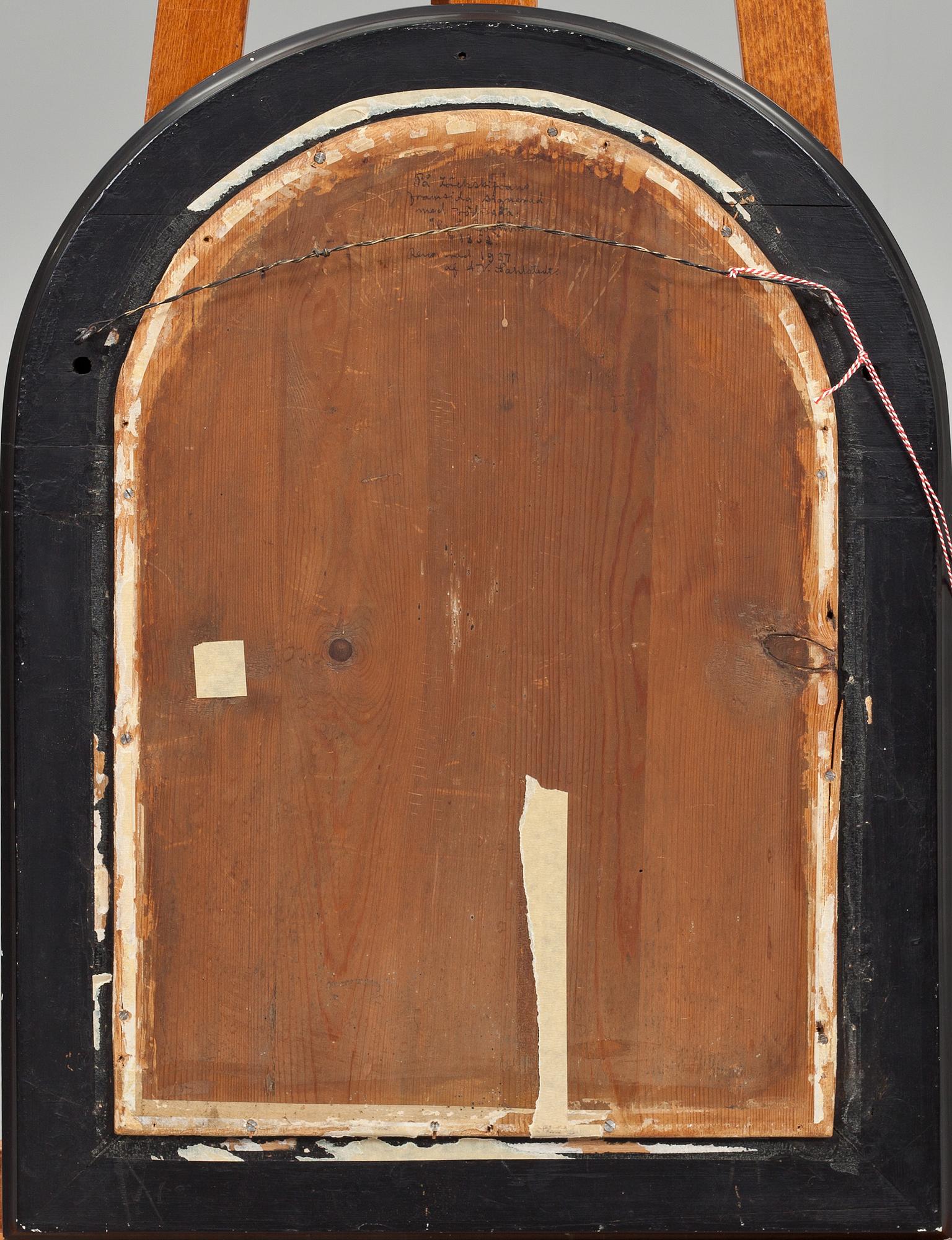 CARL JOHAN BOSTRÖM, relief, försilvrad koppar, på bakstyckets insida signerad och daterad 1862.