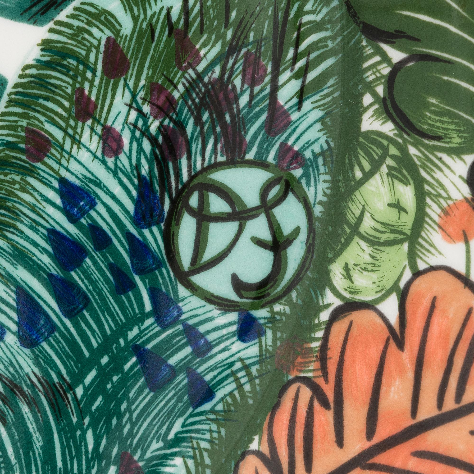 Dorrit von Fieandt, A ceramic plate, 'Hubertus', Pro Arte 1994, Arabia, Finland.