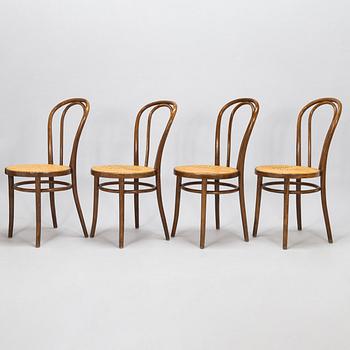 Four mid-20th-century chairs for ZPM Radomsko, Poland.