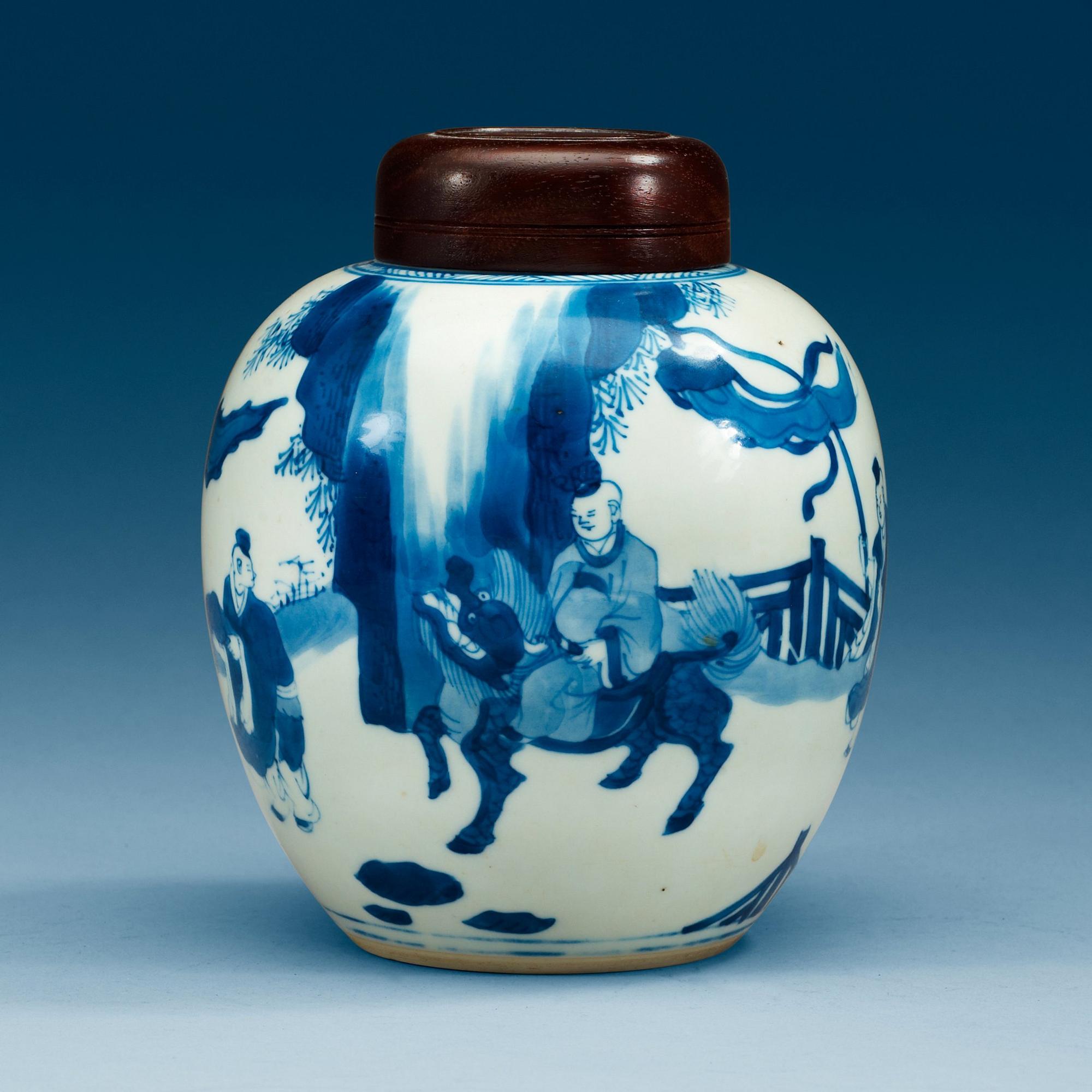 KRUKA, porslin. Qing dynastin, Kangxi (1662-1722).