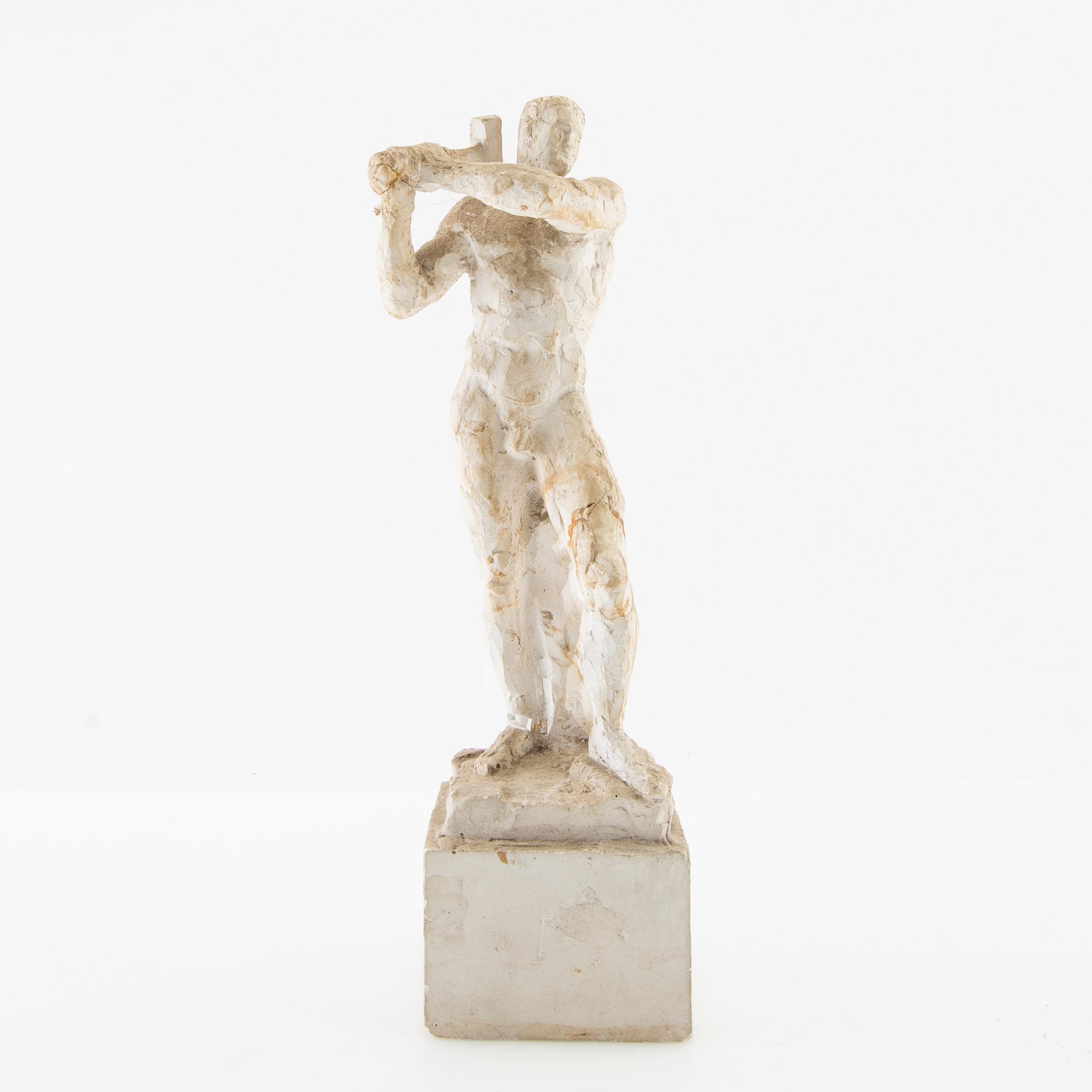 Nils Möllerberg, Sculpture of a man with a hammer.