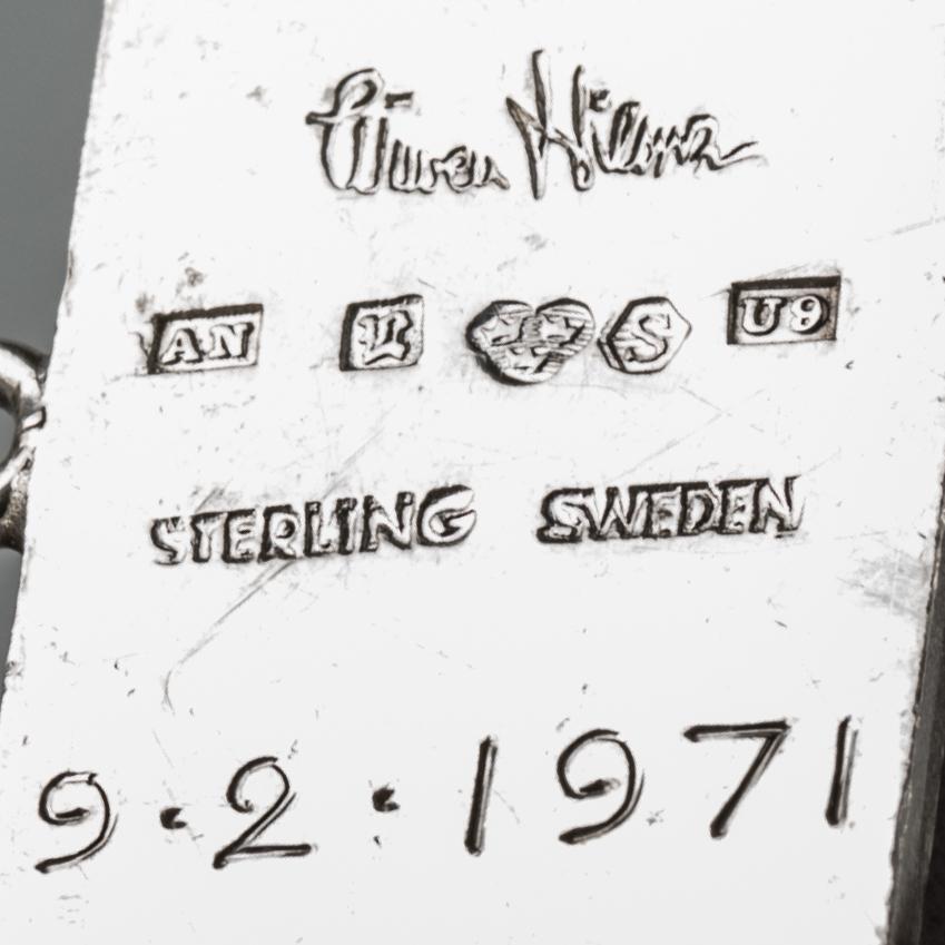 ARMBAND, Wiwen Nilsson, Lund, 1970. Sterlingsilver.