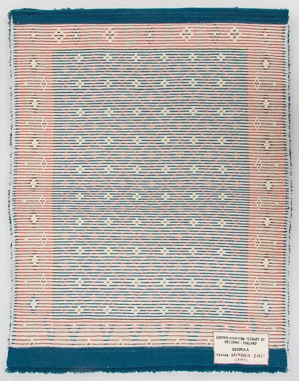 A Finnish folkart long pile Ryijy-rug o after Uusimaa model. Circa 155 x 117 cm.