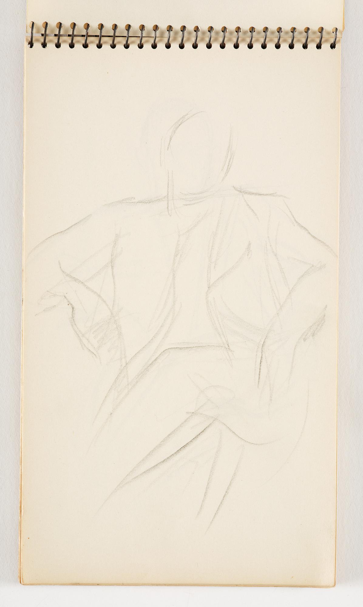 Lotte Laserstein, 4 skissböcker med blyertsteckningar.