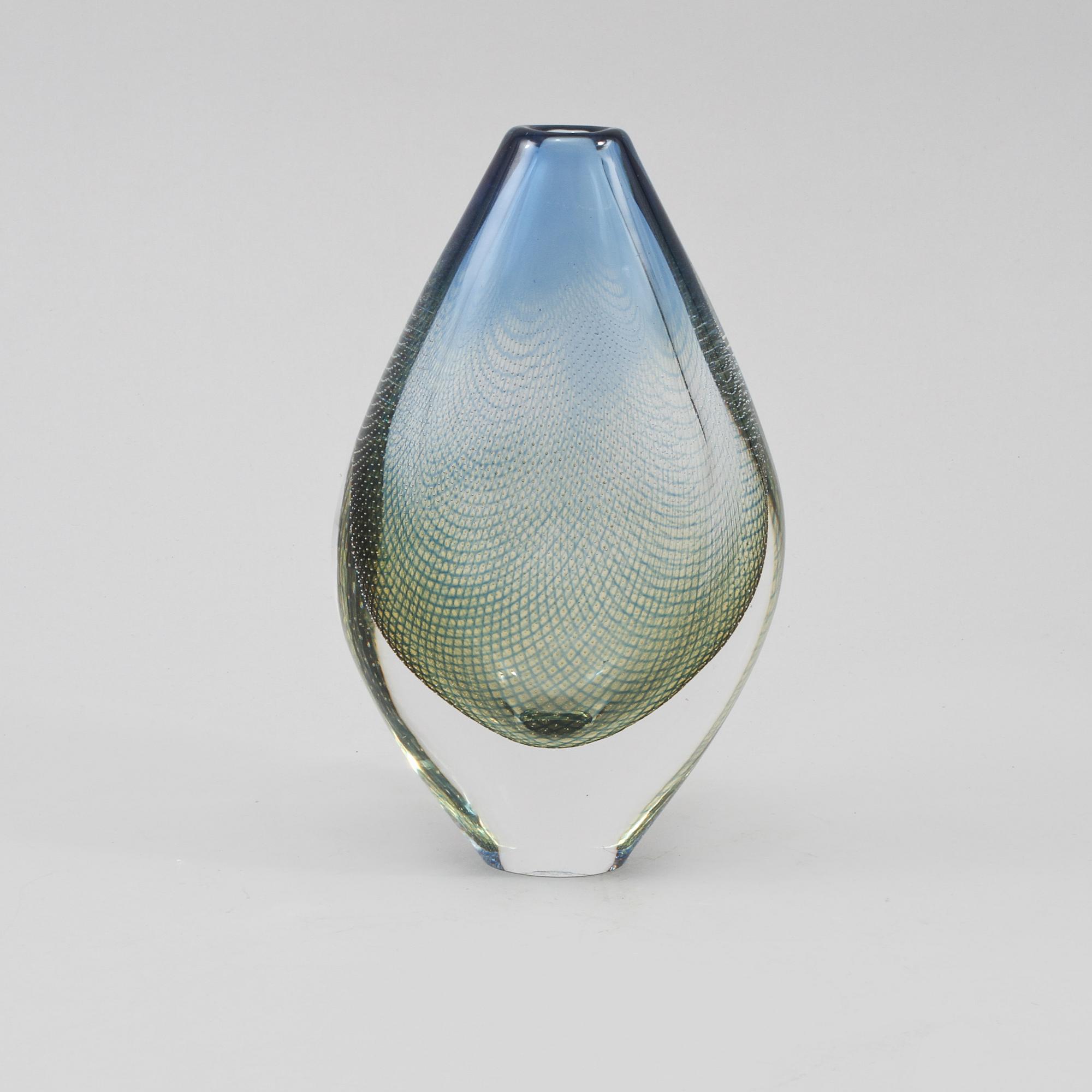 VAS, glas, "Kraka", Sven Palmqvist, Orrefors, 1900-talets andra hälft.