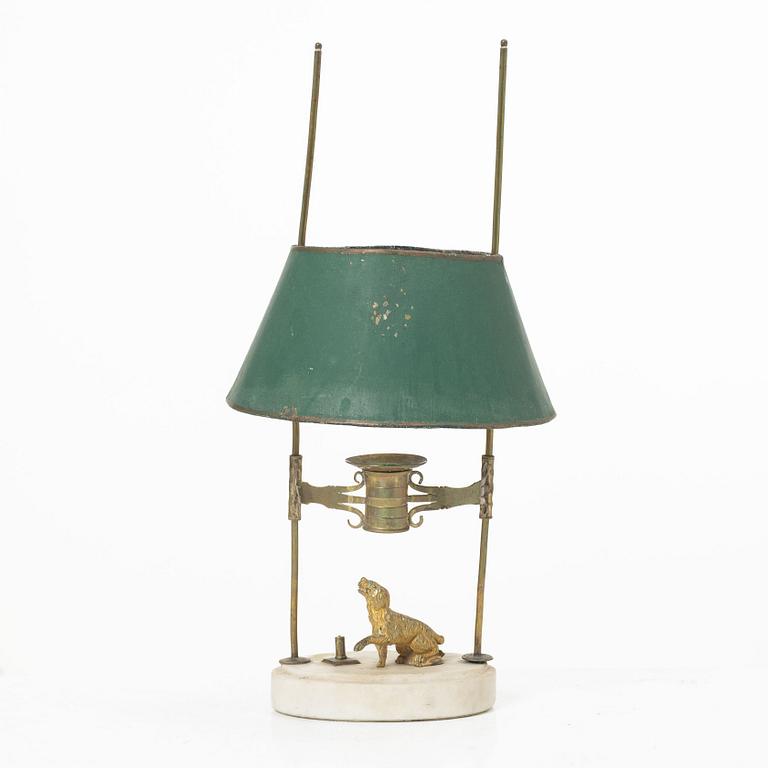 Reading candle holder, late Gustavian, circa 1800.