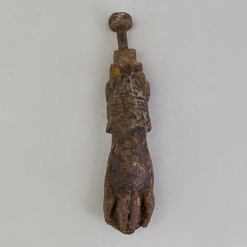 DÖRRKLÄPP, gjutjärn, tidigt 1800-tal.