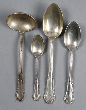 BESTICKSERVISDELAR, 237 st, silver, 1900-tal.