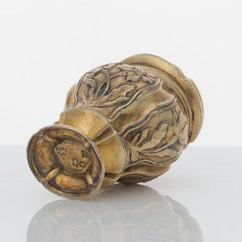 Niklas Lund, luktdosa, silver, Stockholm 1756. Rokoko.