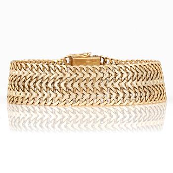 ARMBAND, Fors Haldor Vidar, Stockholm, 1966. 18K guld.