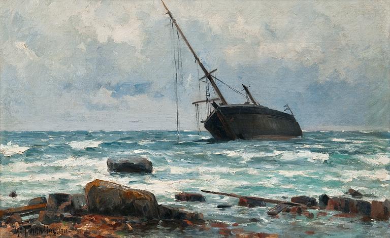 Woldemar Toppelius, WRECK NEAR THE SHORE.