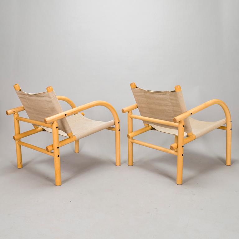 Ben af Schultén, fåtöljer, ett par, modell 411, Artek 1900-talets slut.