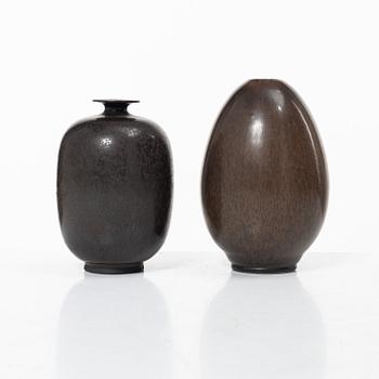 Berndt Friberg, two vases, Gustavsberg Studio.