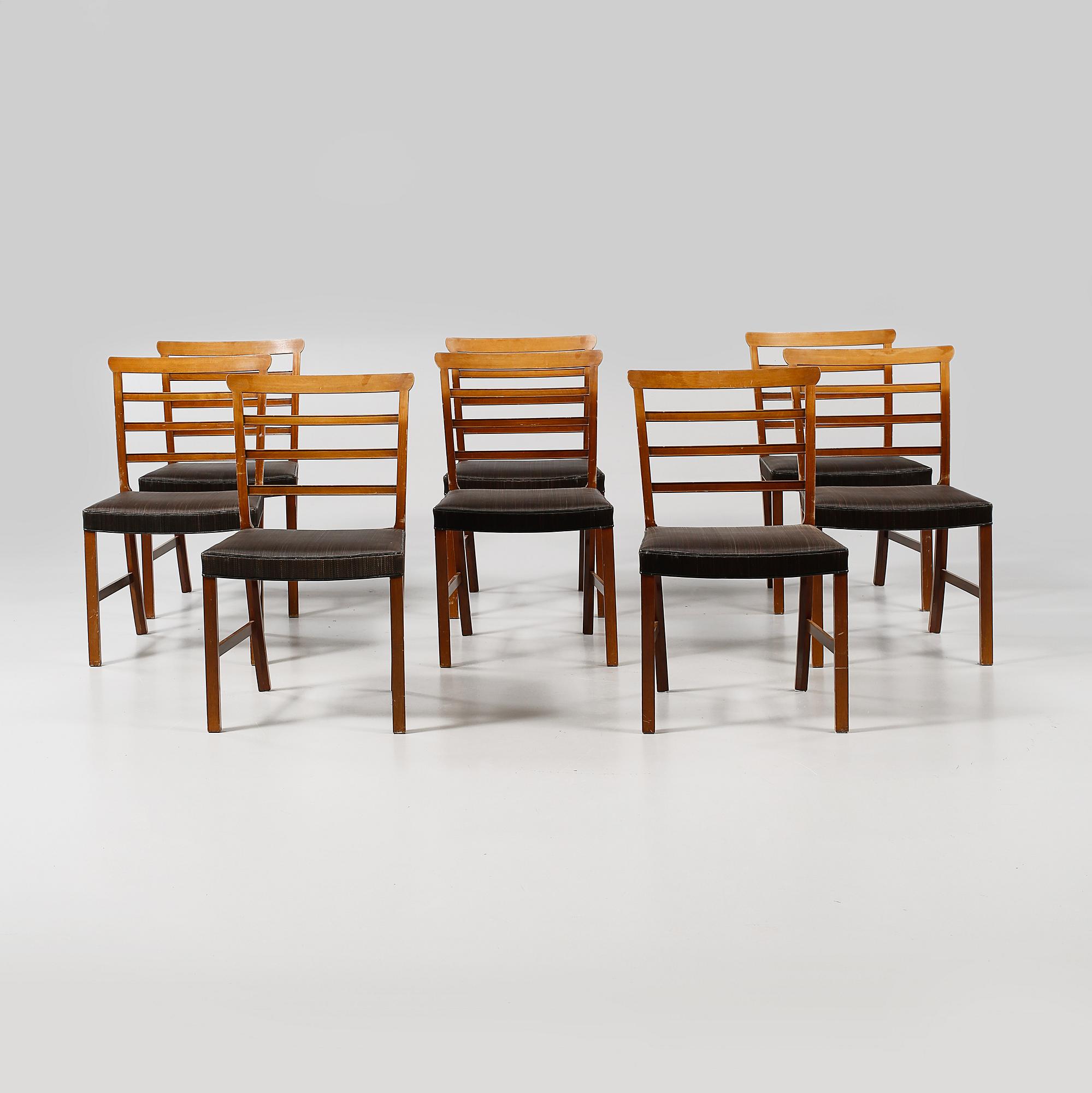 STOLAR, 8 st, Ole Wanscher, Illum's Bolighus, Danmark, 1950-tal.