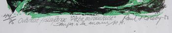 PAUL HOLSBY, färglitografi, sign o numr 44/75. Dat -80.