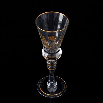 A set of 10 wine glasses, Sweden, 20th Century.