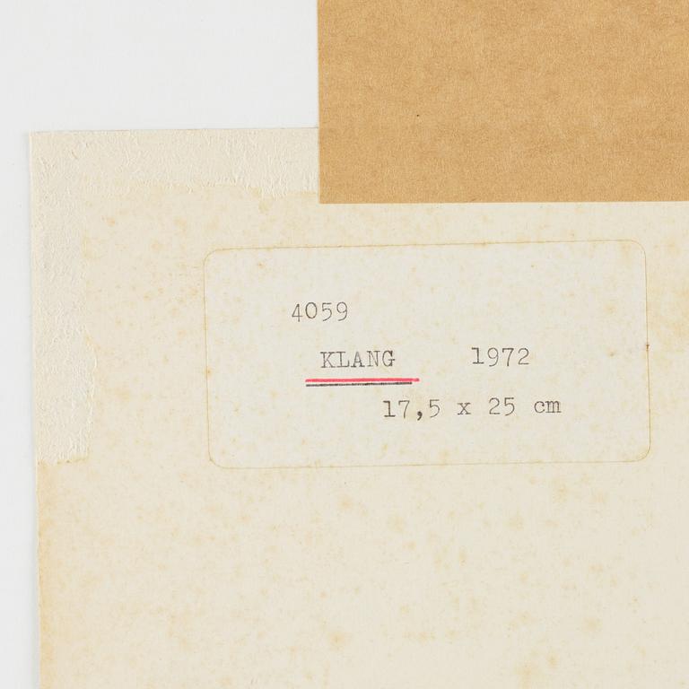 NELL WALDEN, mixed media on paper, signed and dated -72.