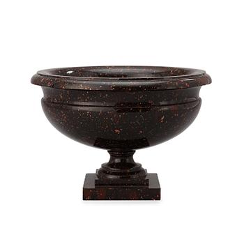 568. A Swedish Empire 19th century porphyry bowl.
