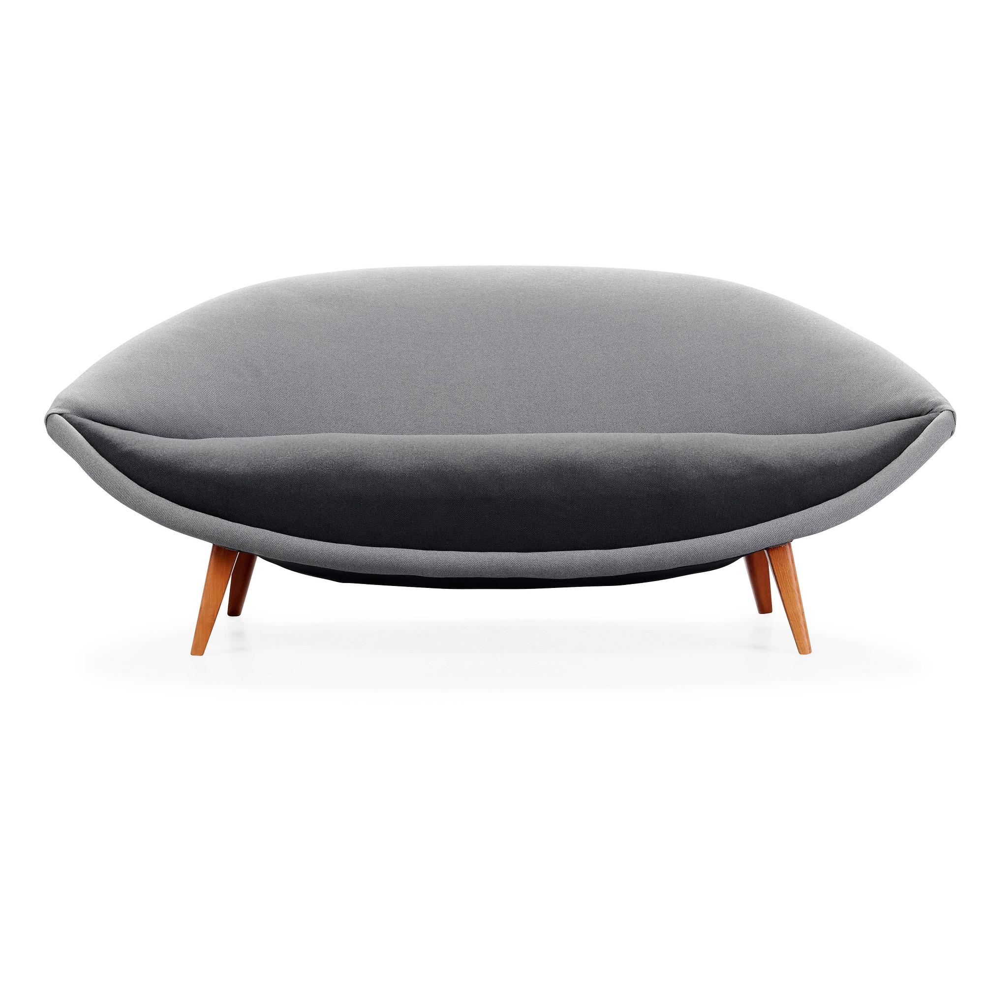 A Swedish upholstered sofa 'The coffee bean', possibly by Folke Jansson, Sweden 1950's.
