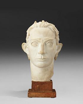 449. Ivar Johnsson, An Ivar Johansson plaster sculpture head of David.