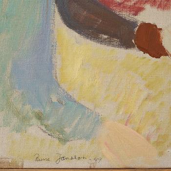 RUNE JANSSON, oil on canvas, signed and dated -49.