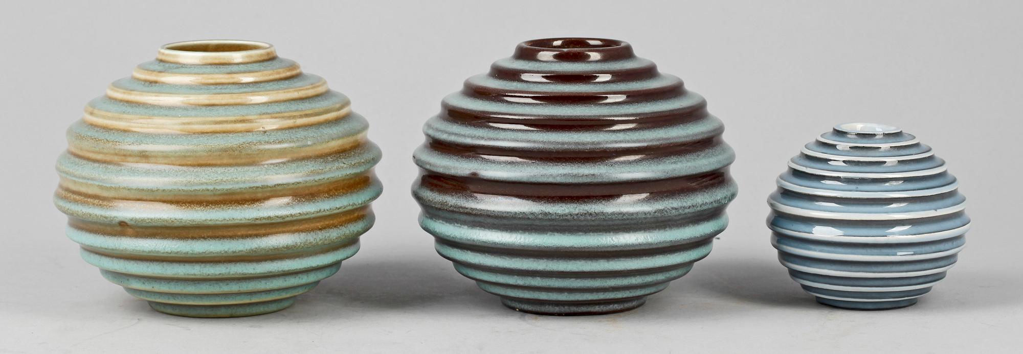 VASER, 3st, keramik, Ewald Dahlskog, Bo Fajans, 1930-tal.