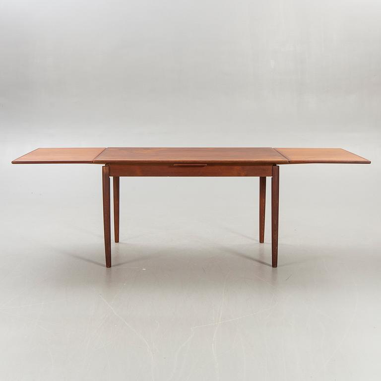 Matbord, teak, Holländskt utdrag, Danmark, 1960-tal.