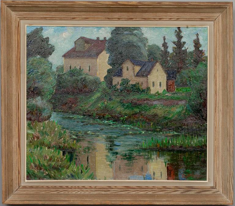 OLAVI AHLGREN, olja på duk, signerad.