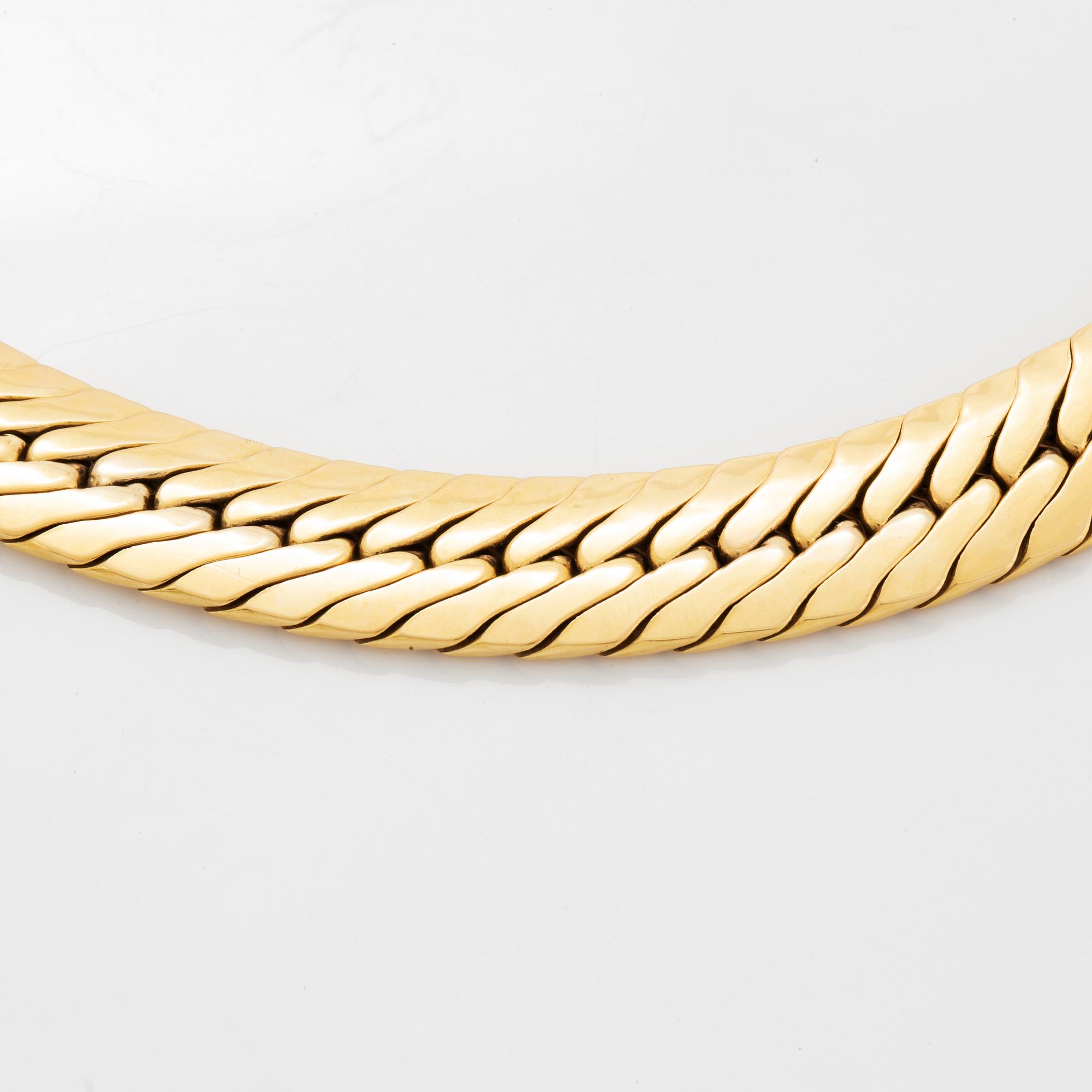 Collier 18K guld, Balestra, Italien.