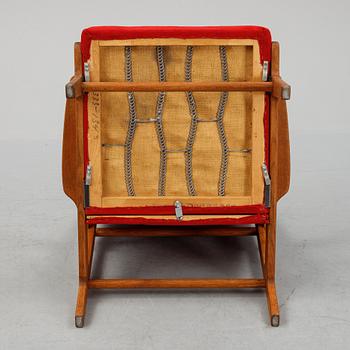 A pair of easy chairs, Denmark, 1950's.