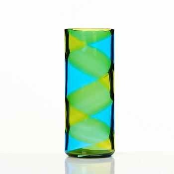 Ercole Barovier, a cylindrical glass vase, Barovier & Toso, Murano, Italy.