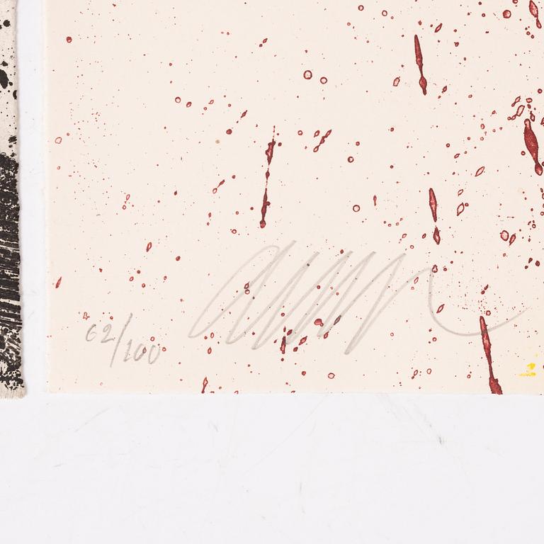 Arman (Armand Pierre Fernandez), FERNANDEZ ARMAN, a book and two signed and numbered lithographs 62/100.