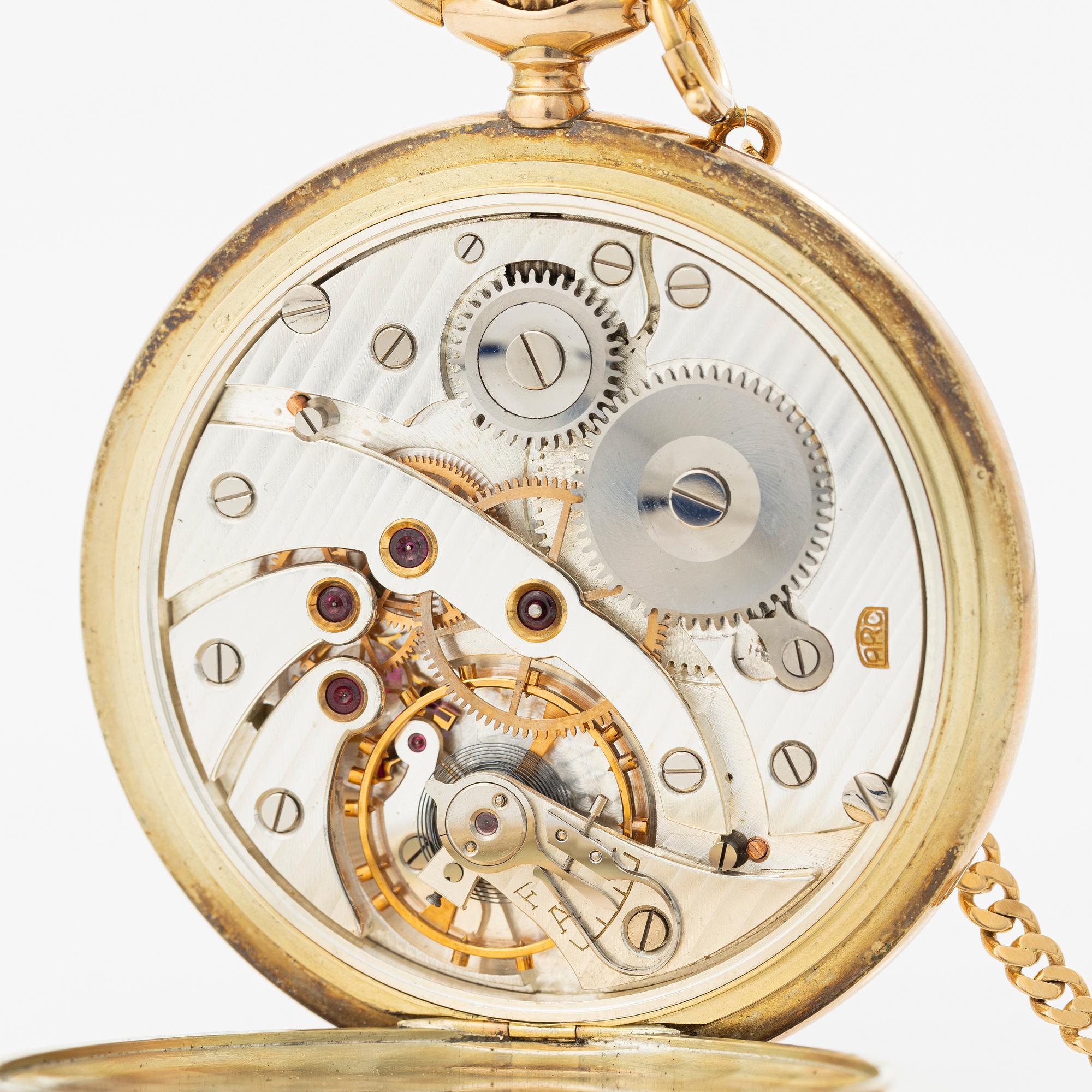 A.Rossel-Conrad, Bienne, pocket watch, hunter, 52 mm.