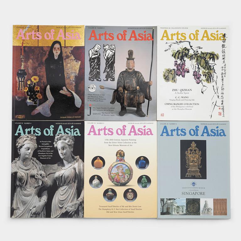 A set of 63 Arts of Asia magazines, from the period 2001-2011.