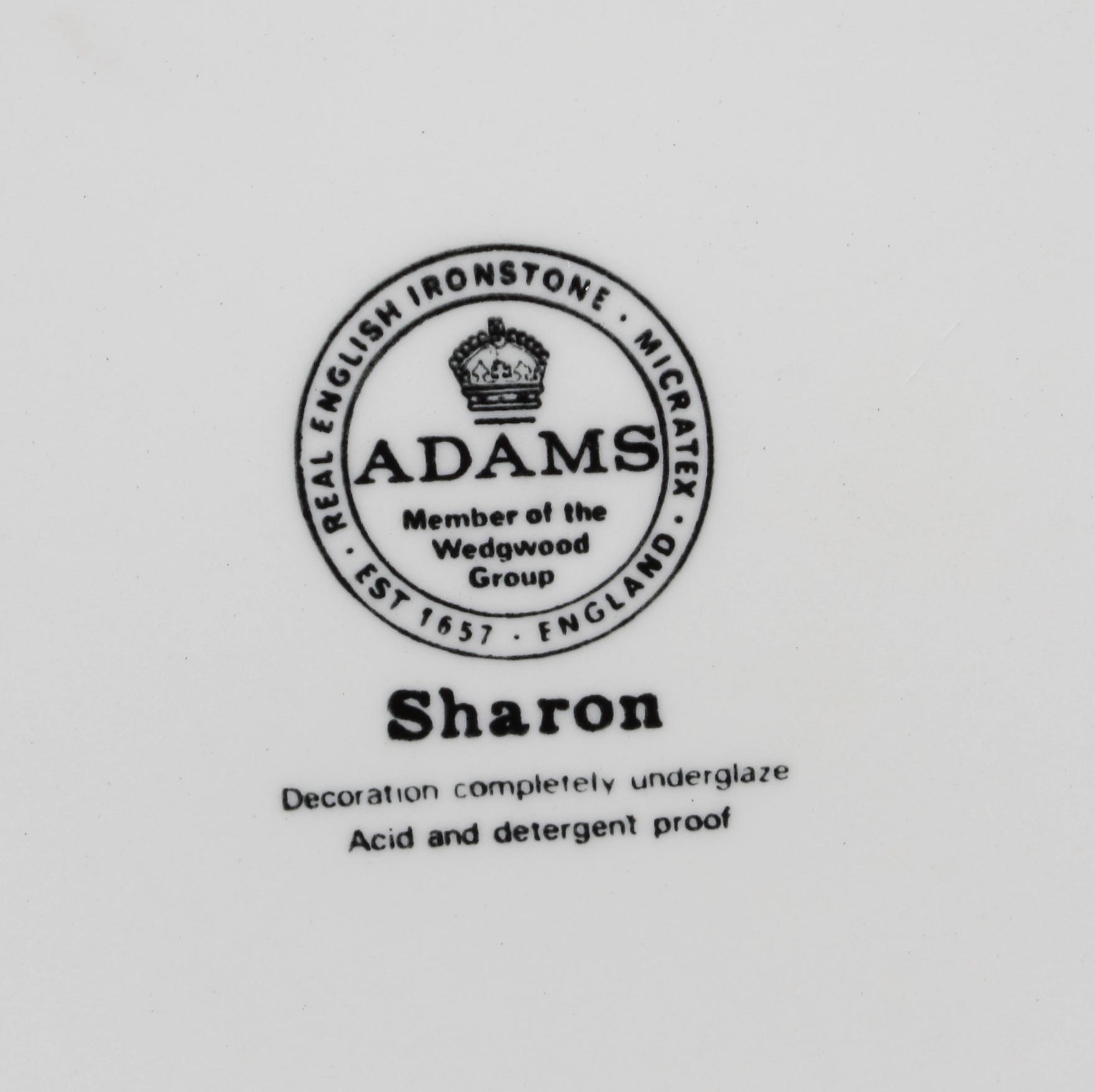 MAT OCH TESERVIS, ca 30 delar. Porslin. Adams, England.
