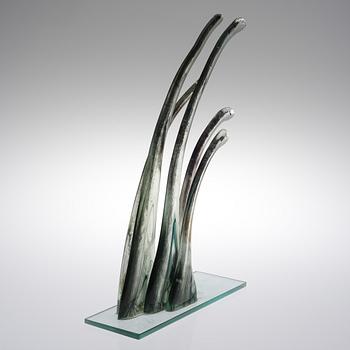 HELENA TYNELL, GLASSKULPTUR. Sommarvind. Sign. HT -87. Glashytte, Limburg.