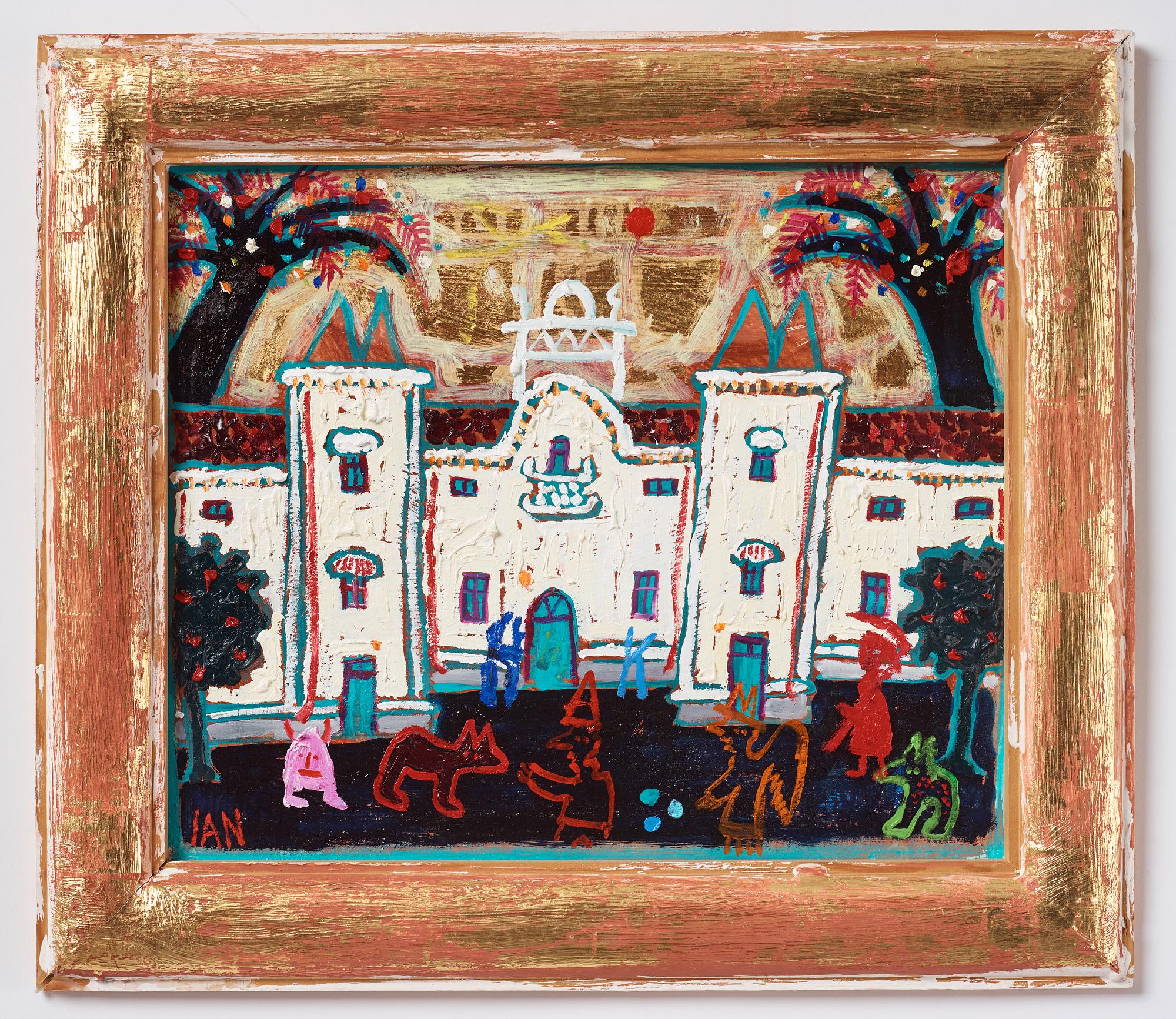 Ian Rusth, Figures in a park.