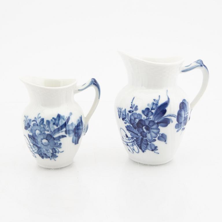 Coffee service 54 dlr "Blå Blomst" Royal Copenhagen Denmark porcelain 1953-1983.