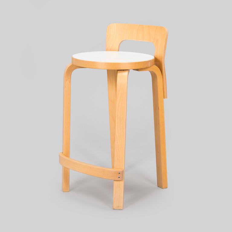 Alvar Aalto, baarituoli, malli K65, Artek, 1996.