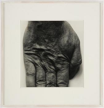 John Coplans, "Self Portrait (Standing Hand)", 1987.