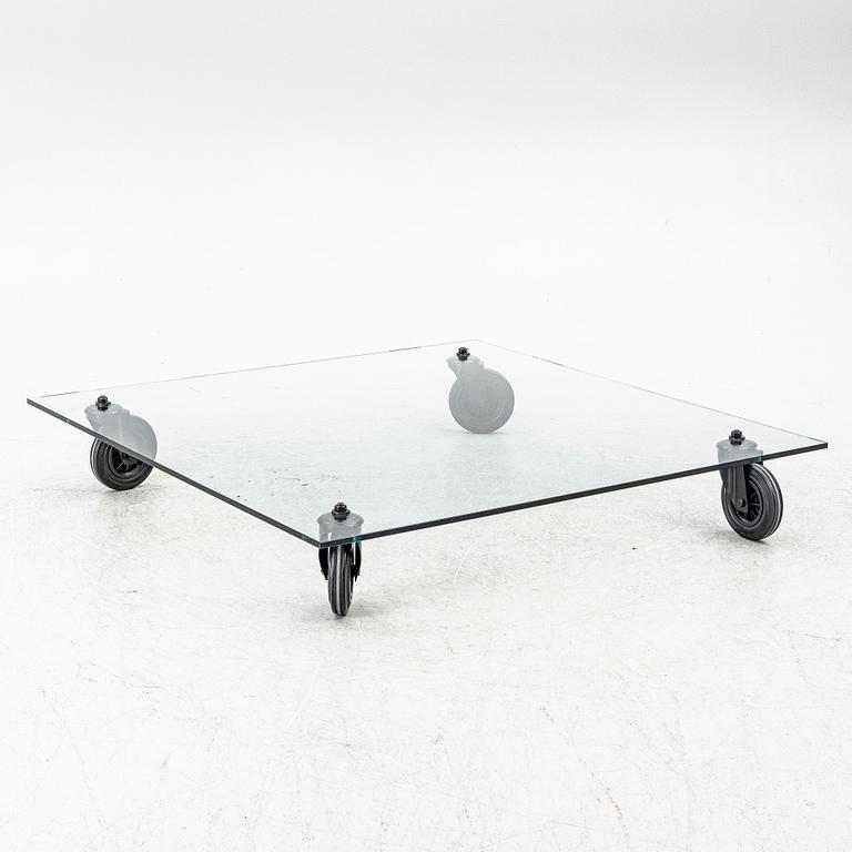 Gae Aulenti, Coffee table, “Tavolo con Ruote”, Fontana Arte, Italy, late 20th/early 21st century.