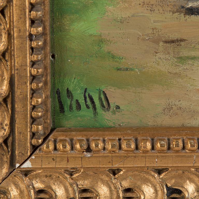 OLOF HERMELIN, oil on canvas, signed and dated 1890.